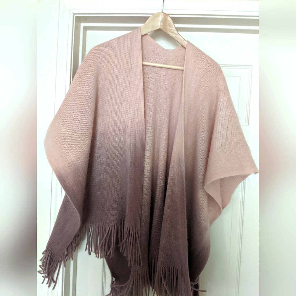 Shawl biolage baby pink/dark pink